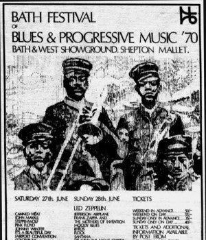 Bath Festival Of Blues And Progressive Music 1970