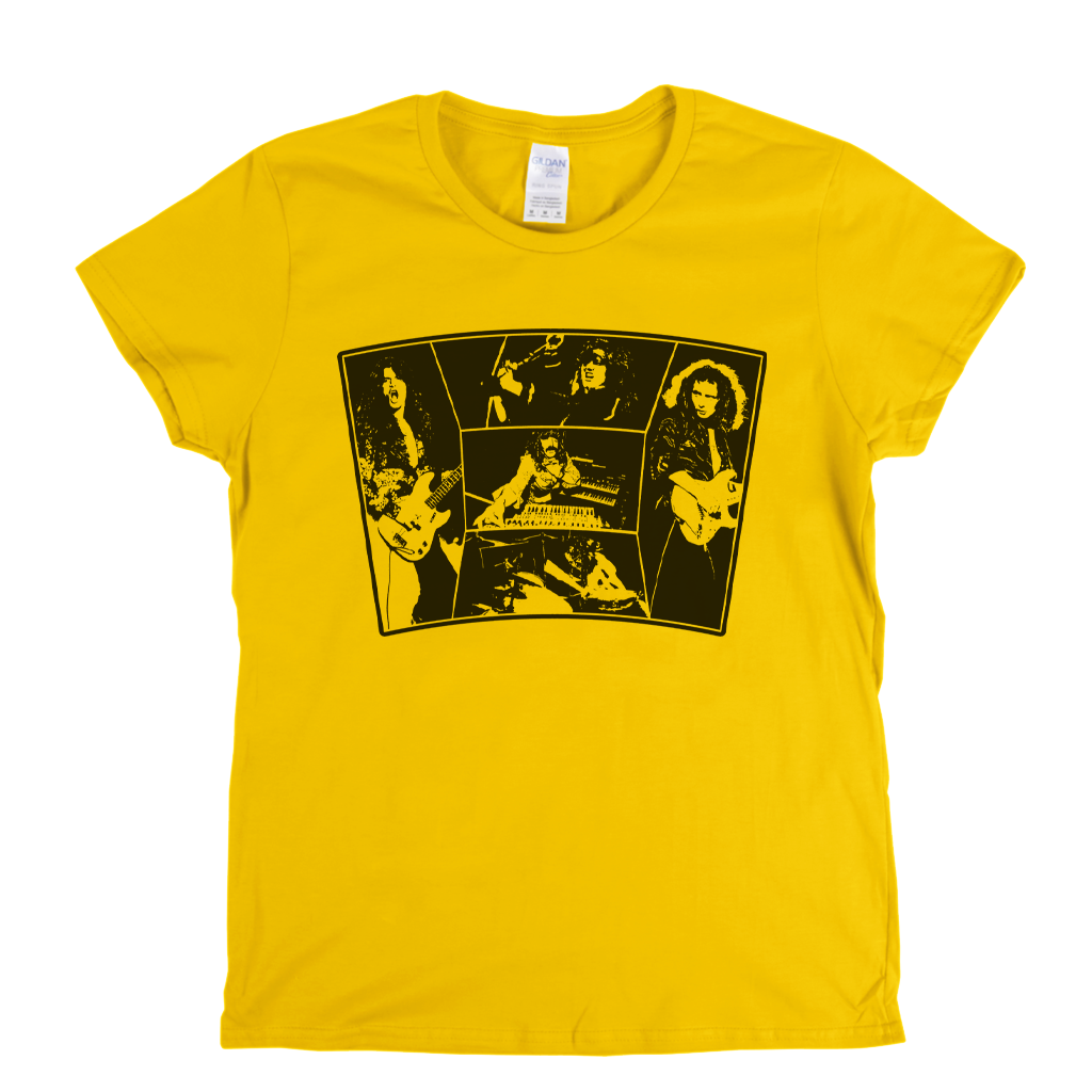 Deep Purple In Action Womens T-Shirt