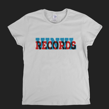 Vinyl Records Banner Womens T-Shirt