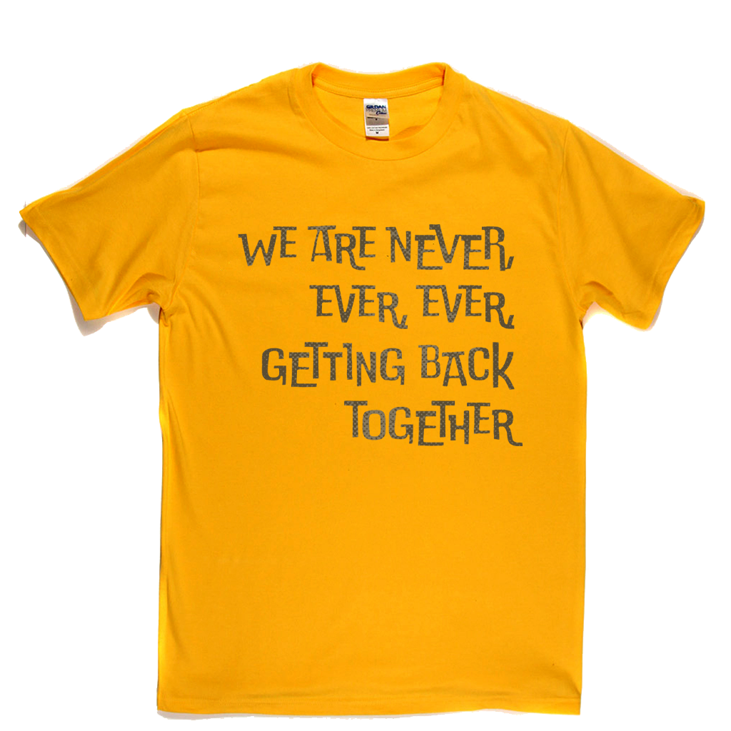 We Are Never Getting Back Together T-Shirt