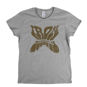 Iron Butterfly Shaped Text Womens T-Shirt
