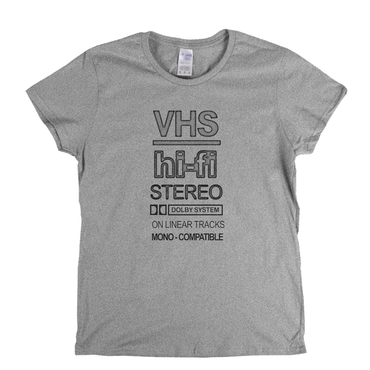 Vhs Hi Fi Stereo Womens T-Shirt