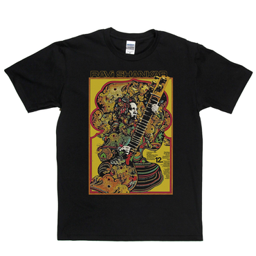 Ravi Shankar Concert Dusseldorf Poster 1968 T-Shirt