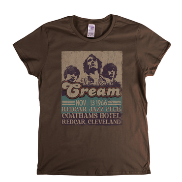 Cream 1966 Redcar Poster Womens T-Shirt