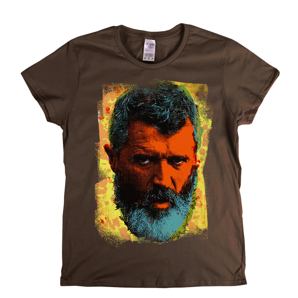 Roy Keane In Colour Womens T-Shirt