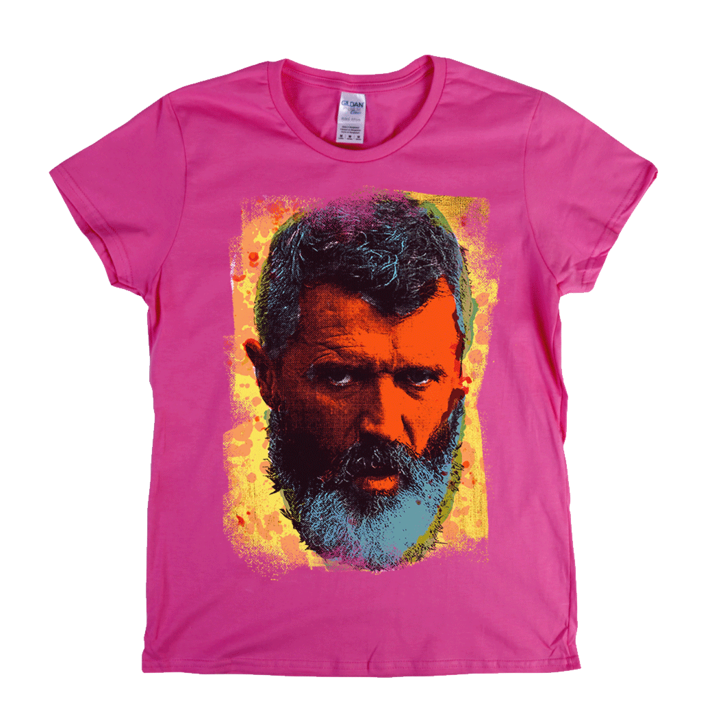 Roy Keane In Colour Womens T-Shirt