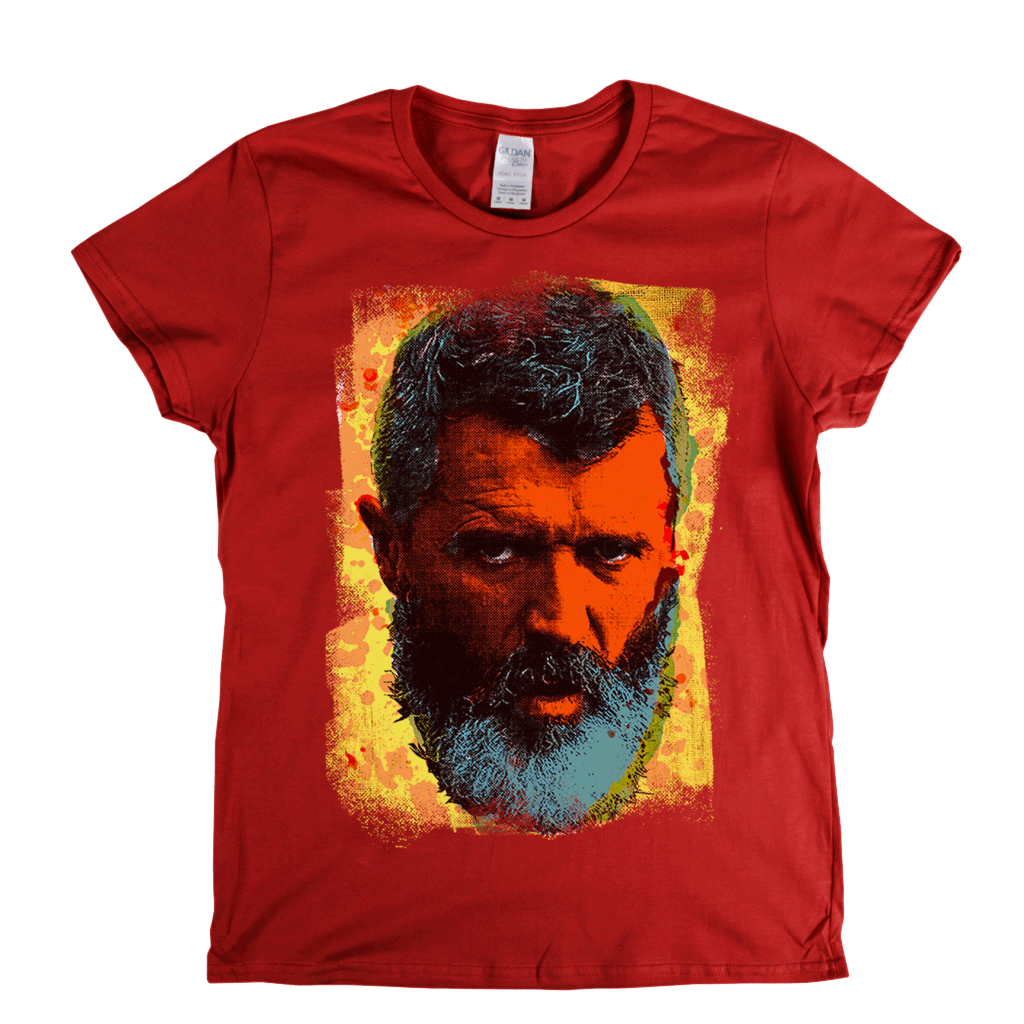 Roy Keane In Colour Womens T-Shirt