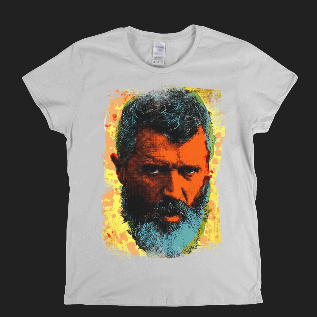 Roy Keane In Colour Womens T-Shirt