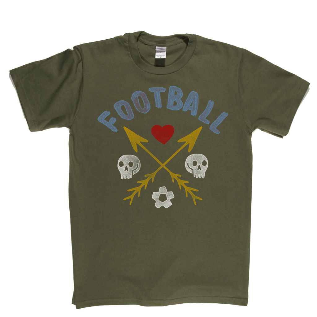 Crossed Arrows Love Football Regular T-Shirt