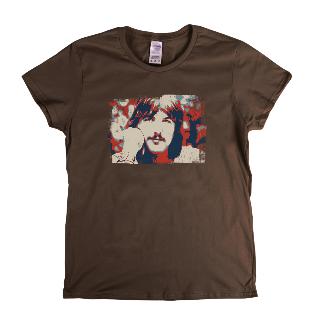 Gram Parsons Block Print Womens T-Shirt