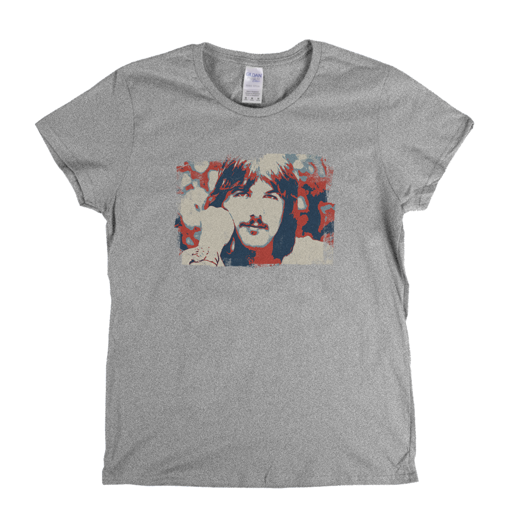 Gram Parsons Block Print Womens T-Shirt