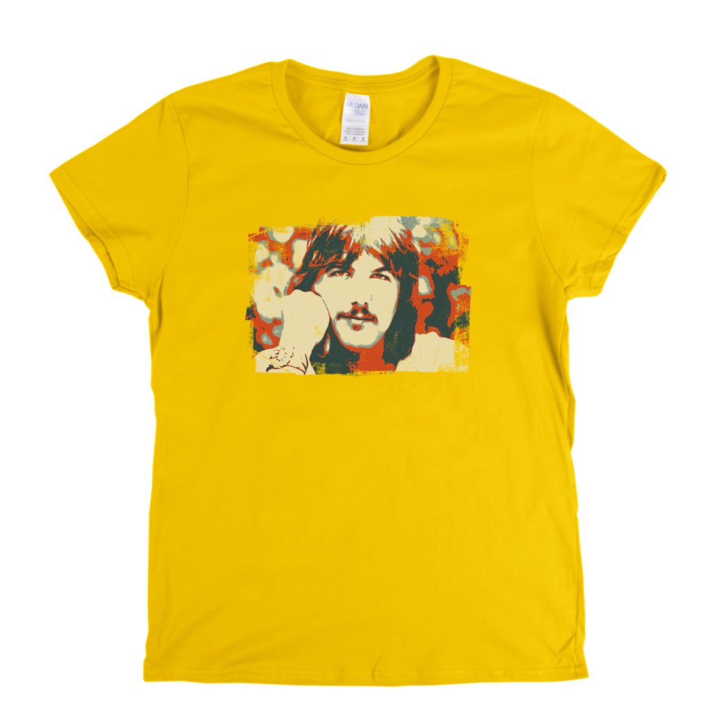 Gram Parsons Block Print Womens T-Shirt