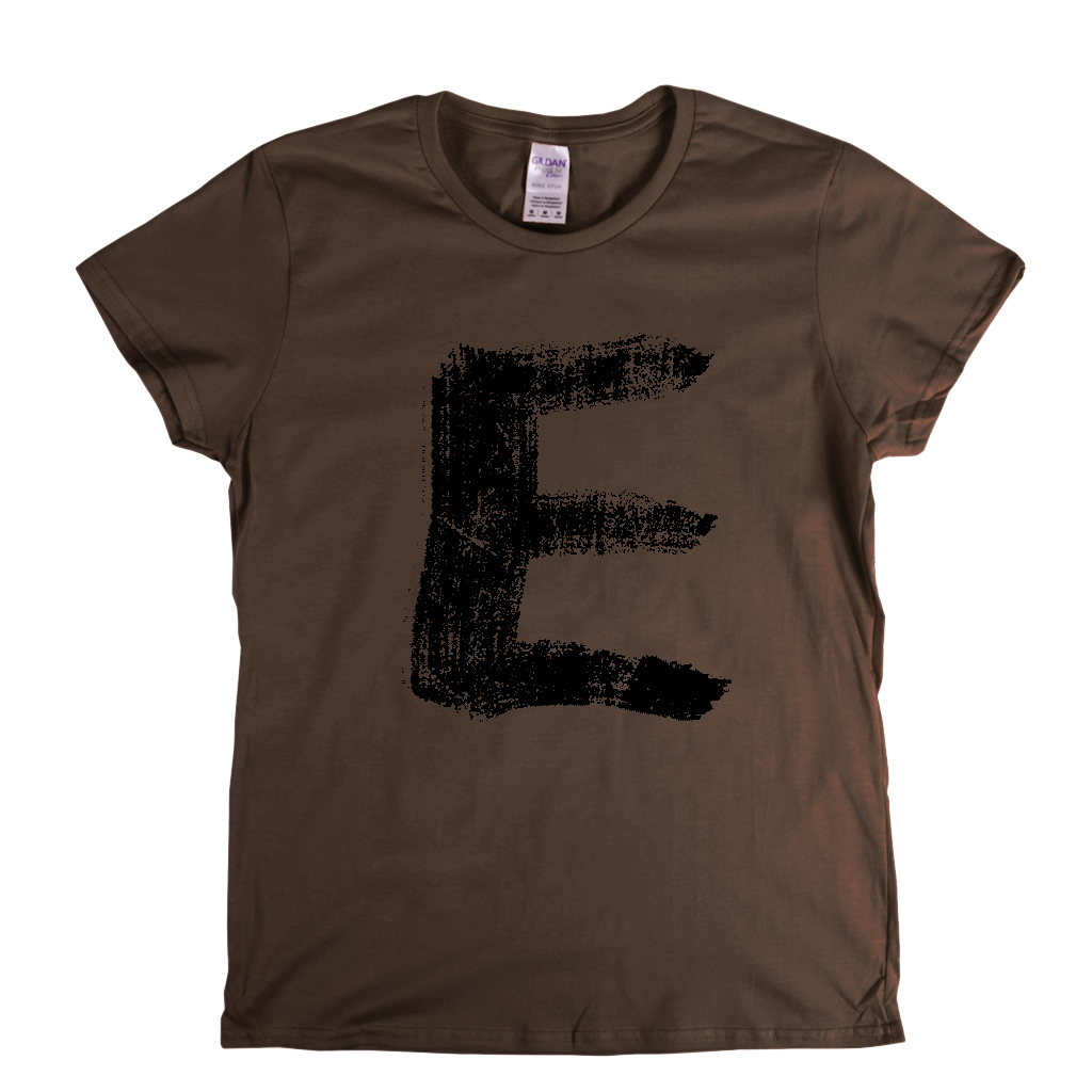 Letter E Womens T-Shirt