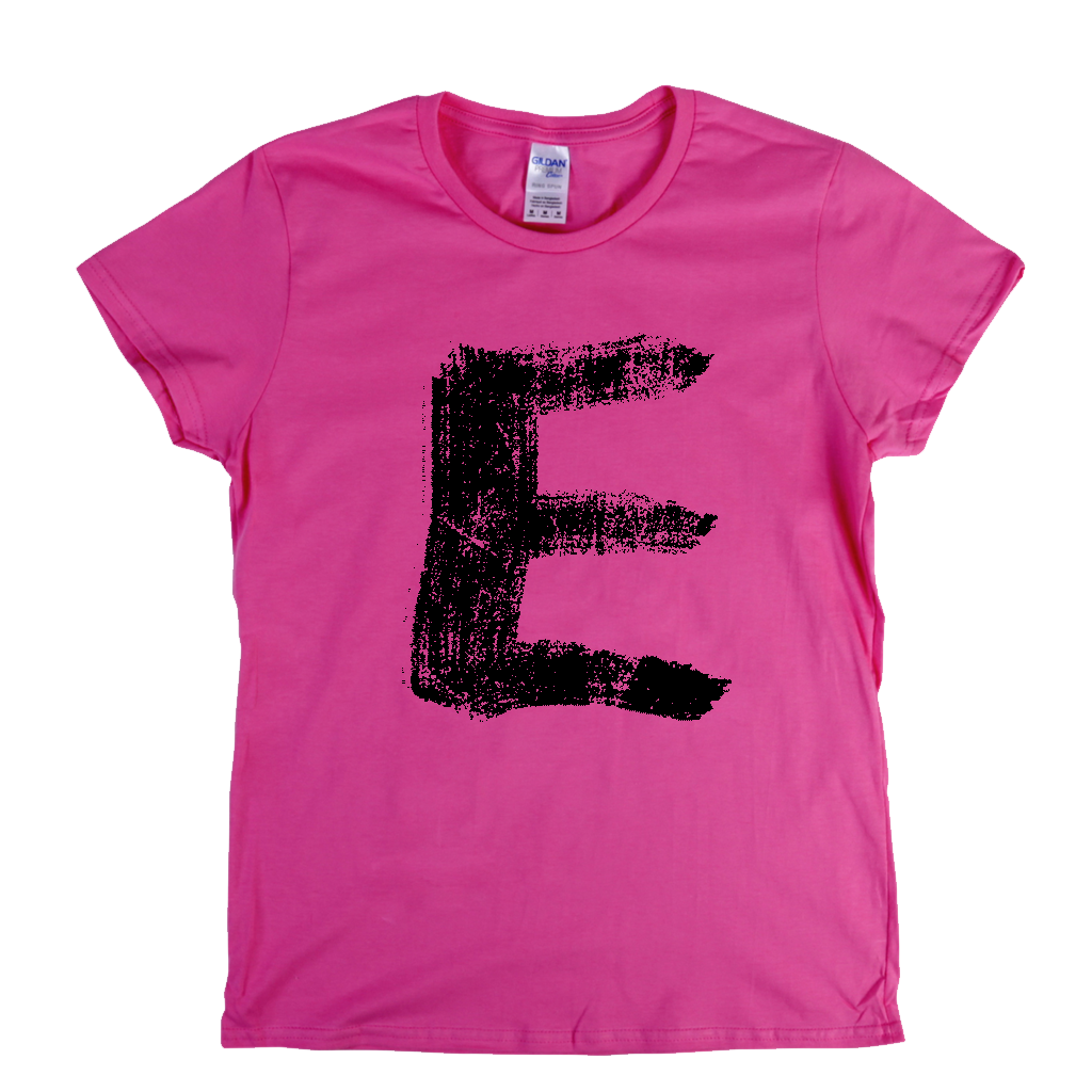 Letter E Womens T-Shirt