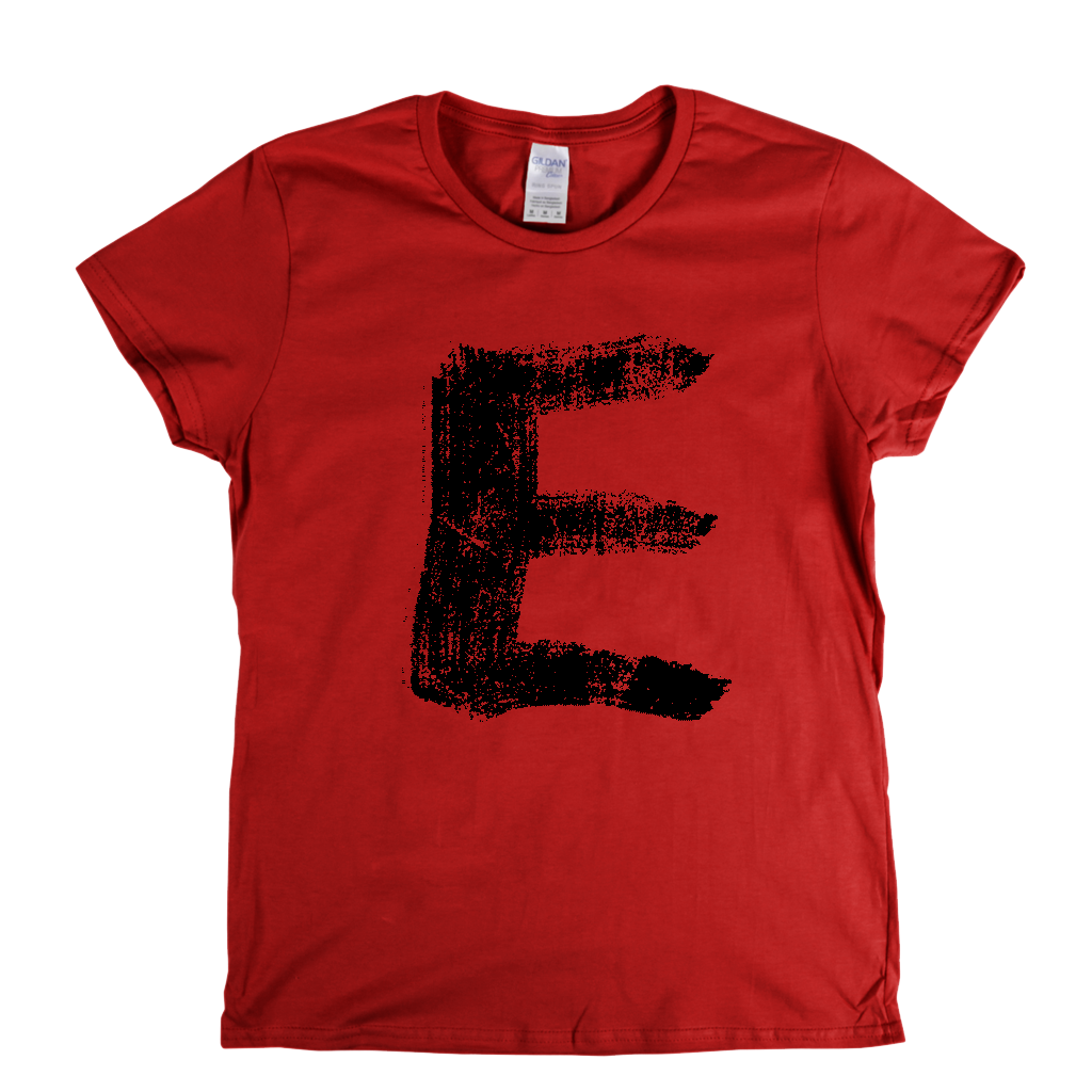 Letter E Womens T-Shirt