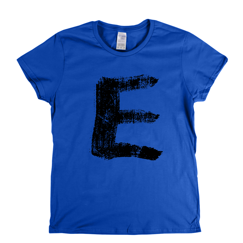 Letter E Womens T-Shirt