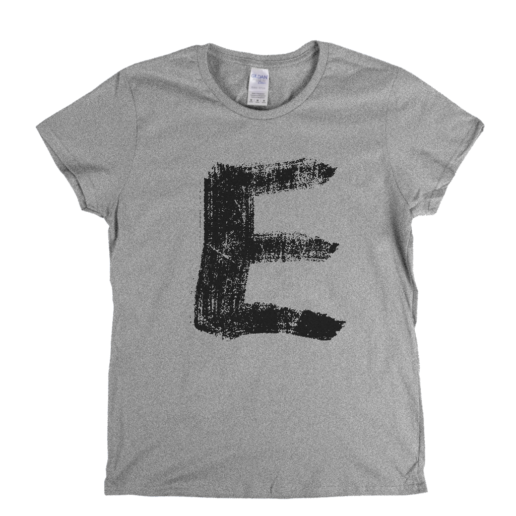 Letter E Womens T-Shirt