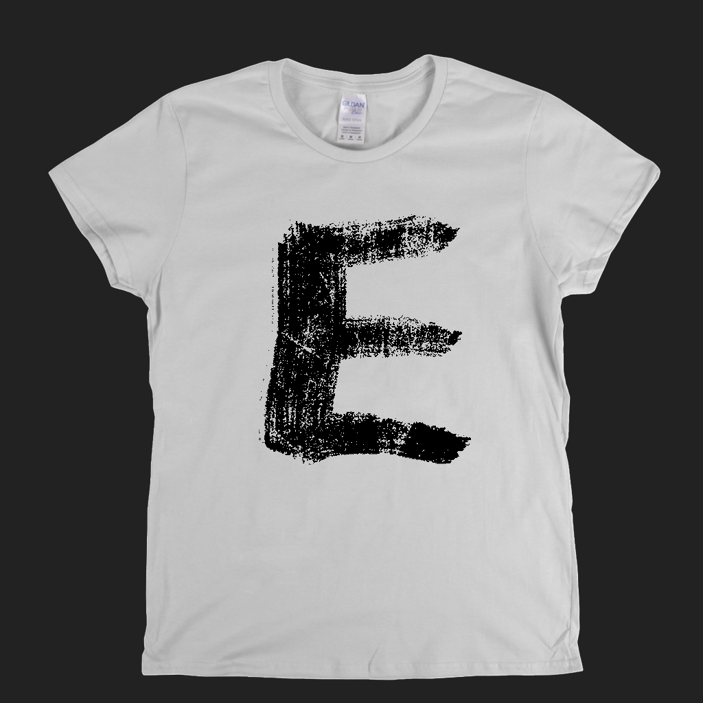 Letter E Womens T-Shirt
