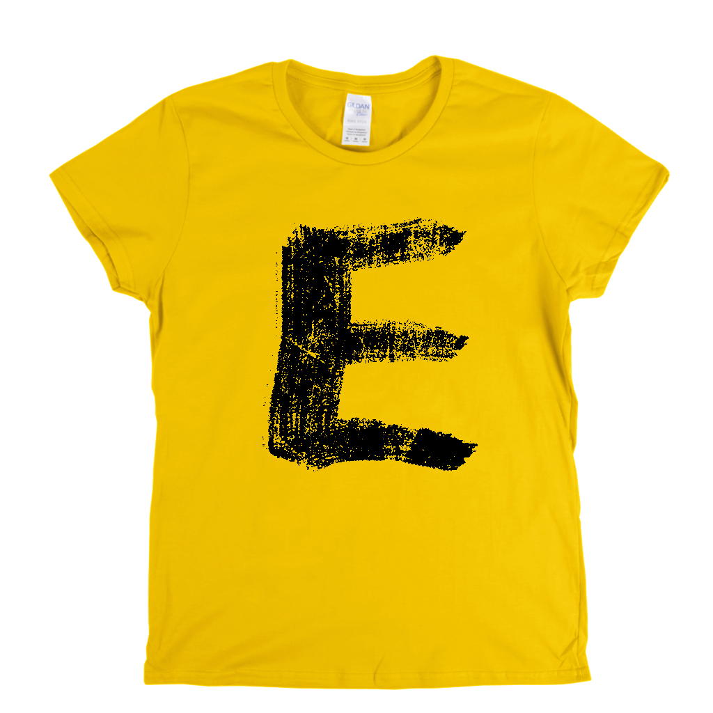 Letter E Womens T-Shirt