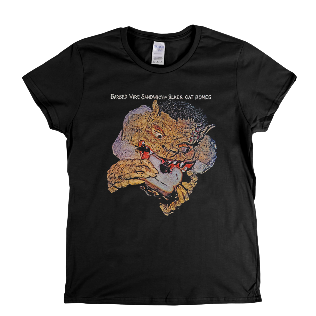 Black Cat Bones Barbed Wire Sandwich Womens T-Shirt