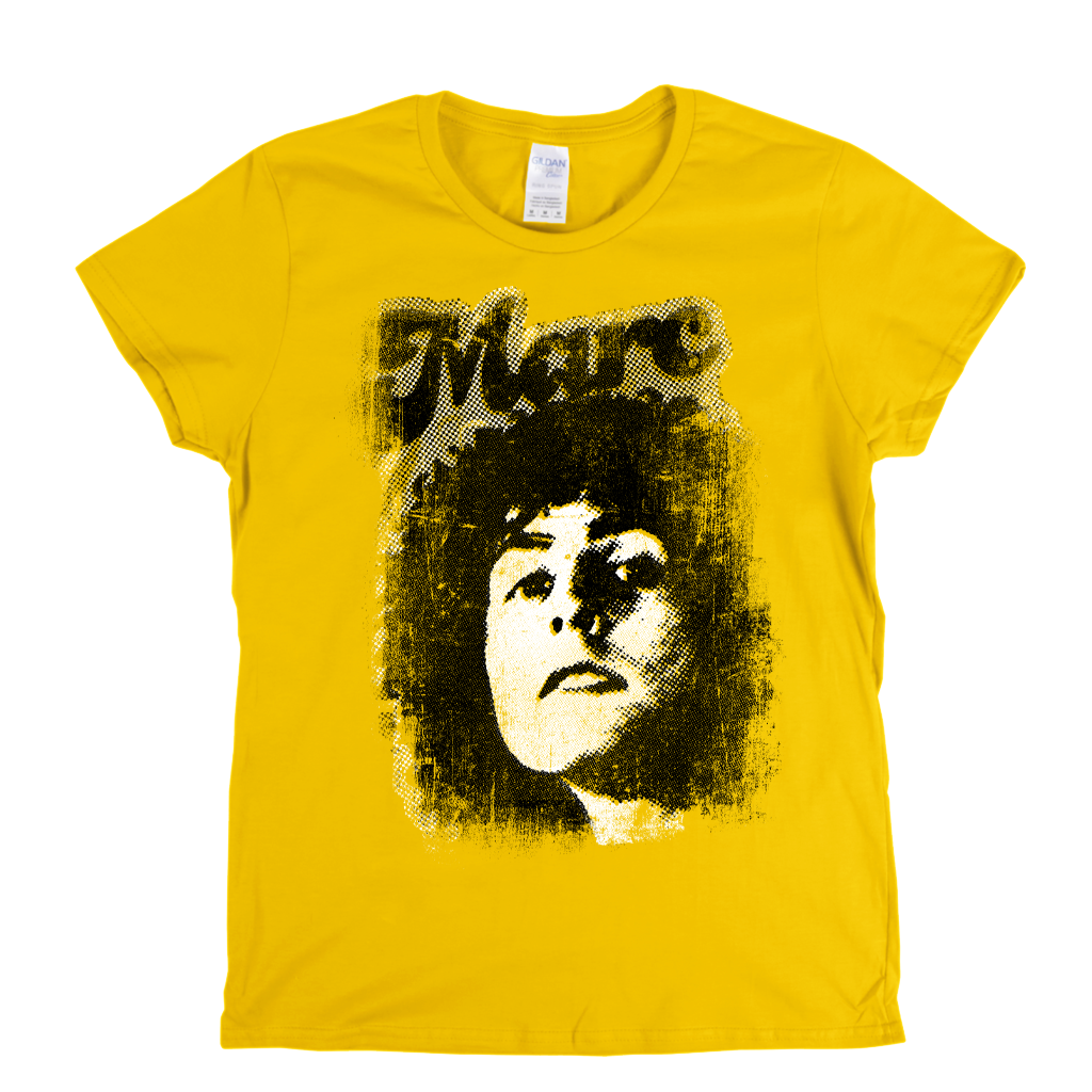 Marc Bolan Distressed Womens T-Shirt