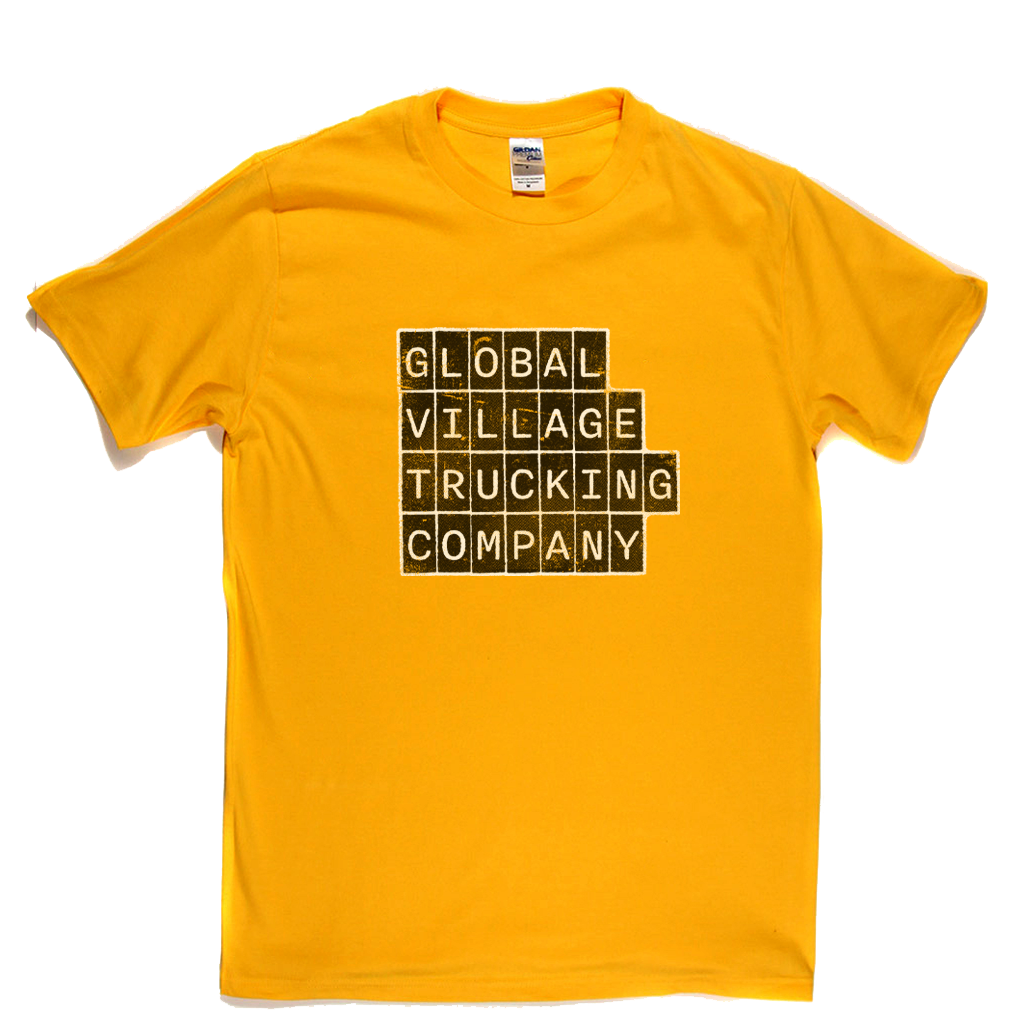 Global Village Trucking Company Block Text T-Shirt
