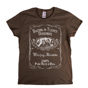 Bachman Turner Overdrive Liquor Label Womens T-Shirt