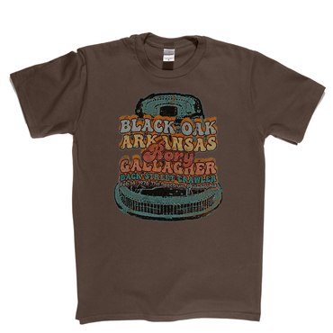 Black Oak Arkansas Rory Gallagher Back Street Crawler 1976 The Spectrum Philadelphia T-Shirt