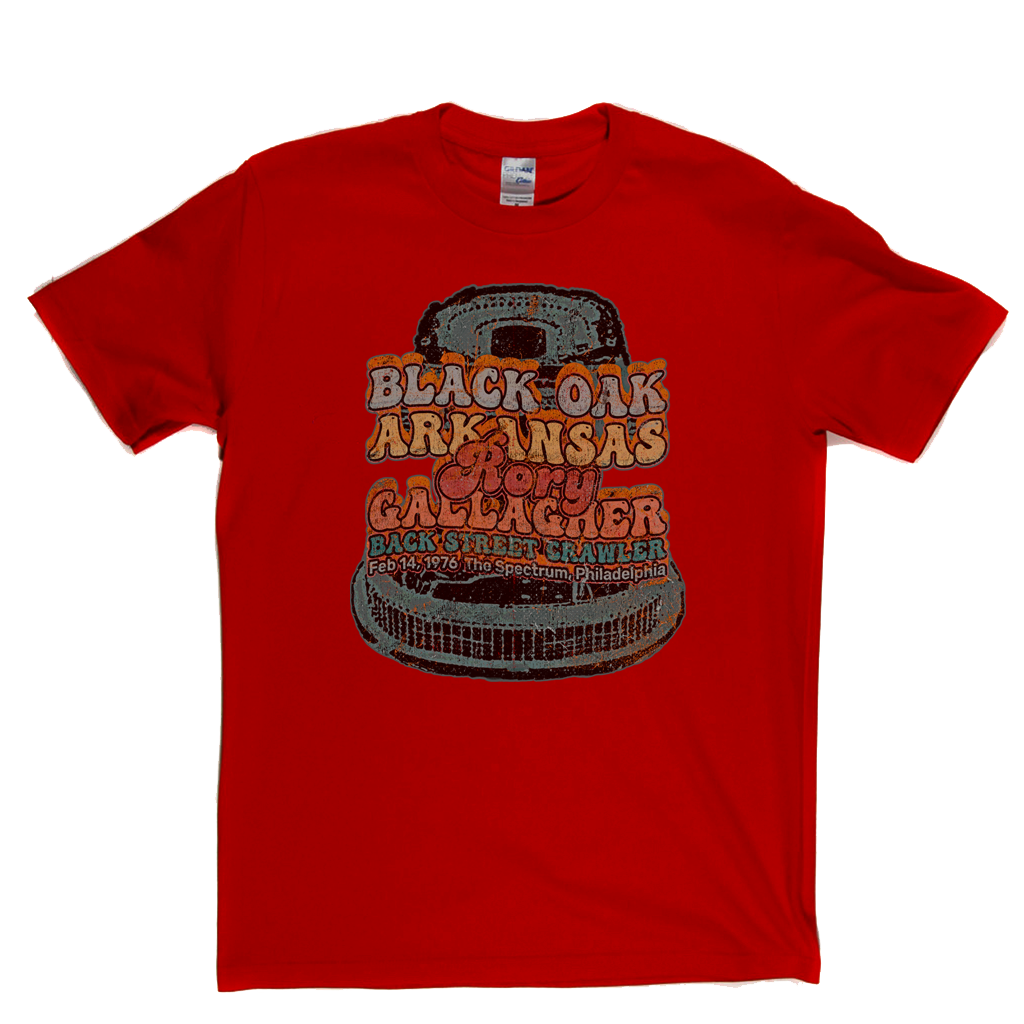 Black Oak Arkansas Rory Gallagher Back Street Crawler 1976 The Spectrum Philadelphia T-Shirt