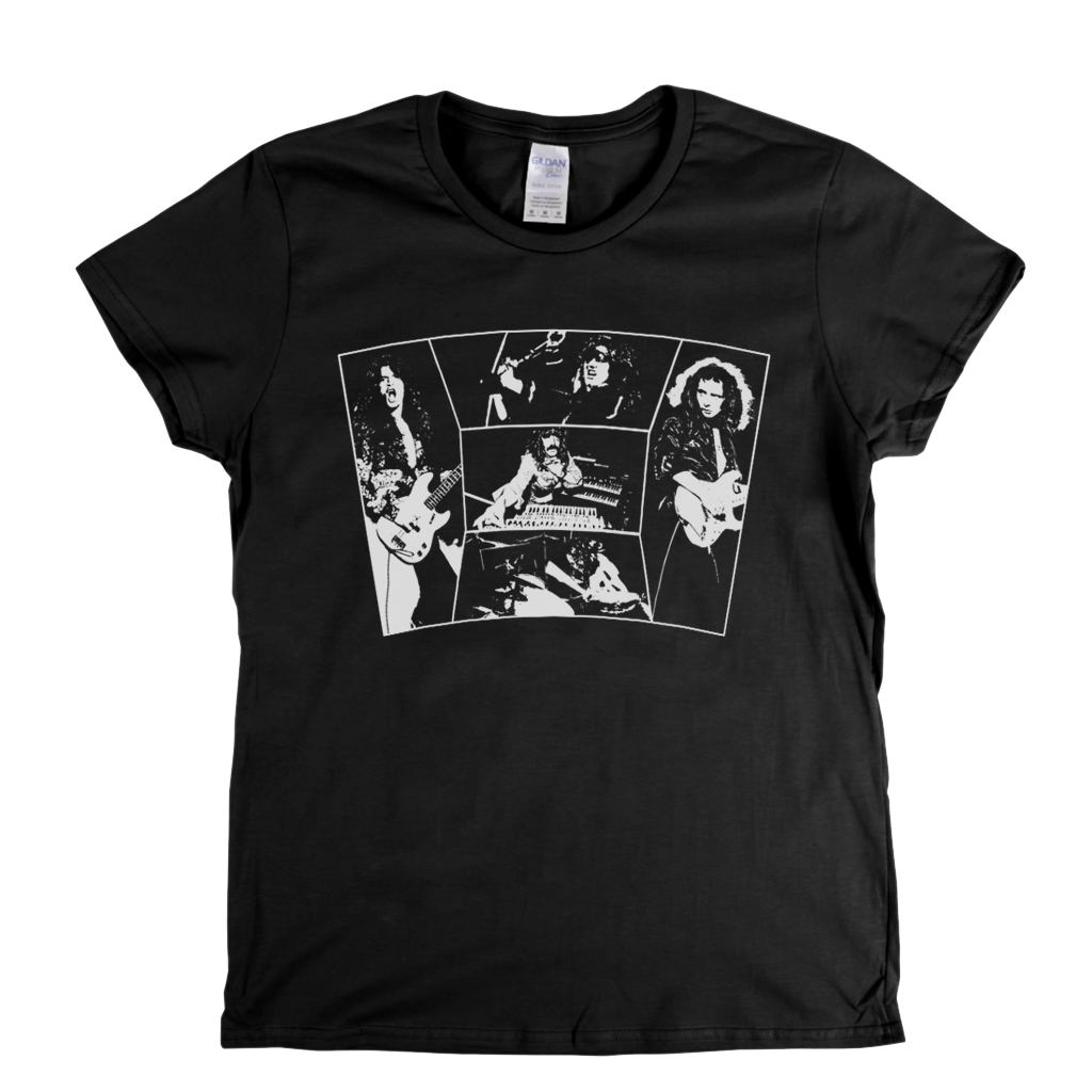 Deep Purple In Action Womens T-Shirt