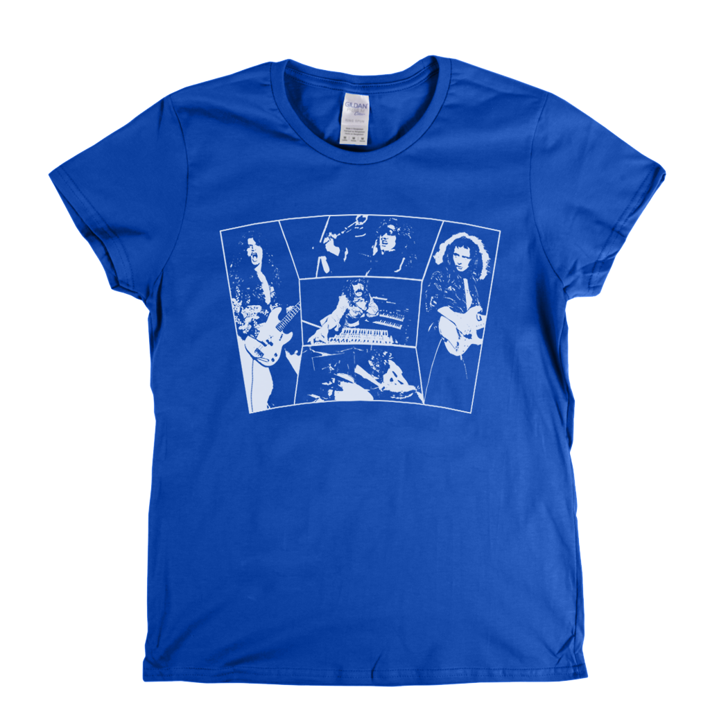 Deep Purple In Action Womens T-Shirt