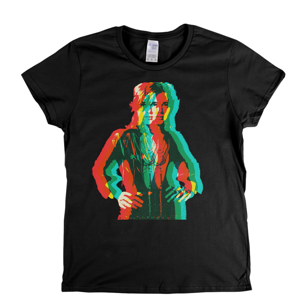 Suzi Quatro Echo Portrait Womens T-Shirt
