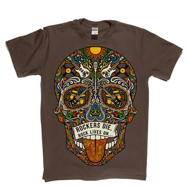 Rock Lives On Sugar Skull T-Shirt