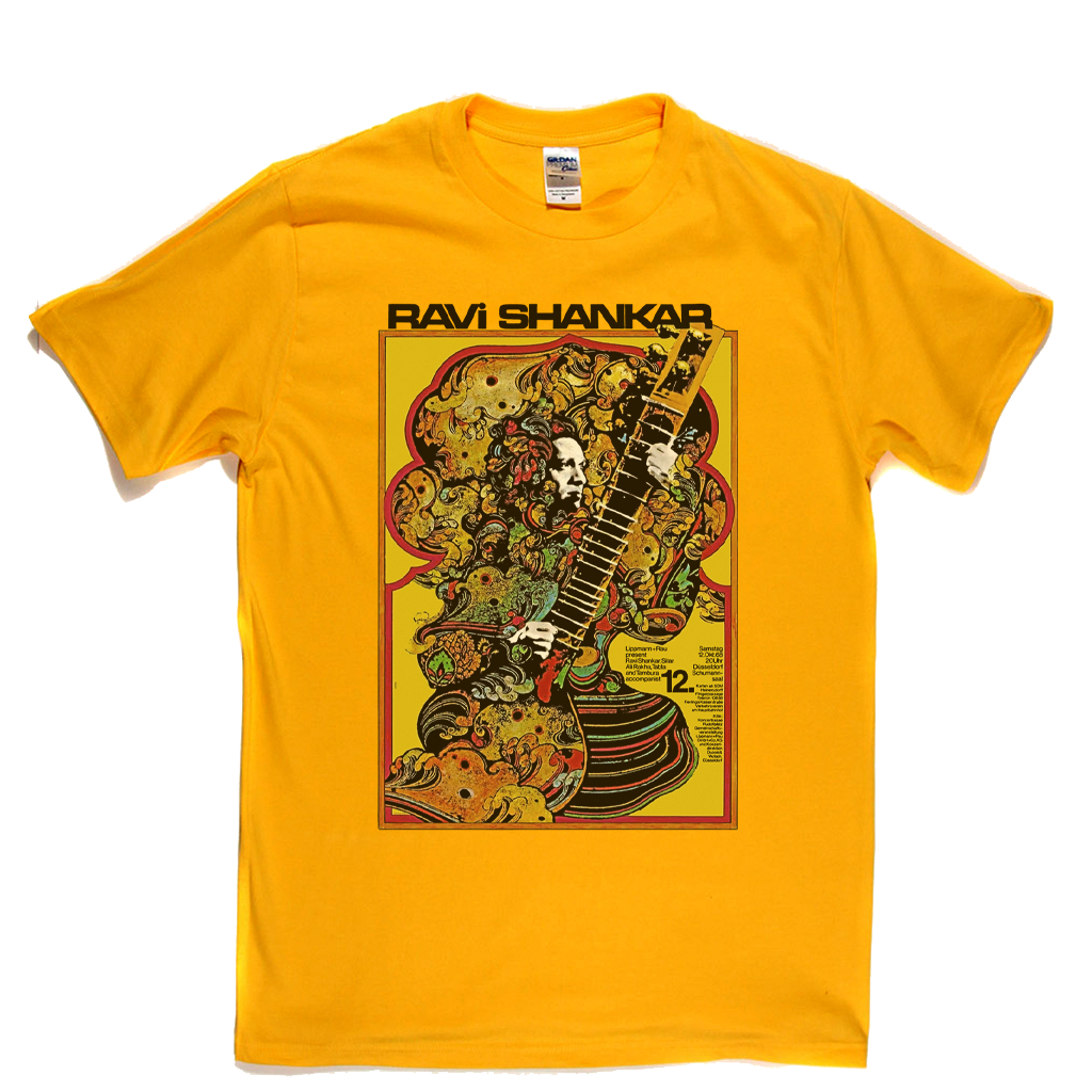 Ravi Shankar Concert Dusseldorf Poster 1968 T-Shirt