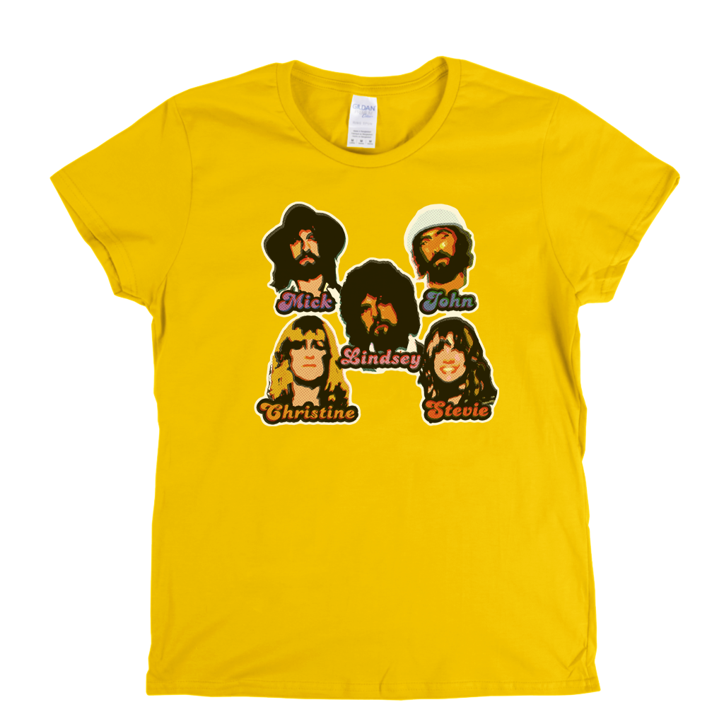 Fleetwood Mac Stickers Womens T-Shirt