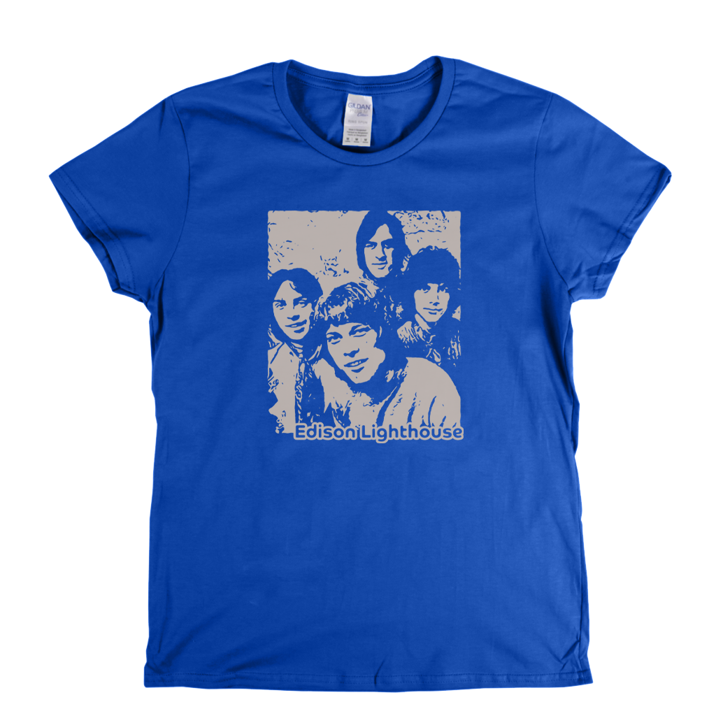 Portrait Of Edison Lighthouse Womens T-Shirt