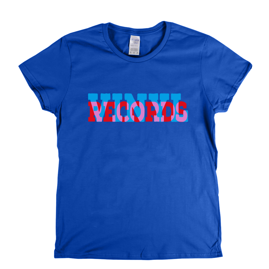 Vinyl Records Banner Womens T-Shirt