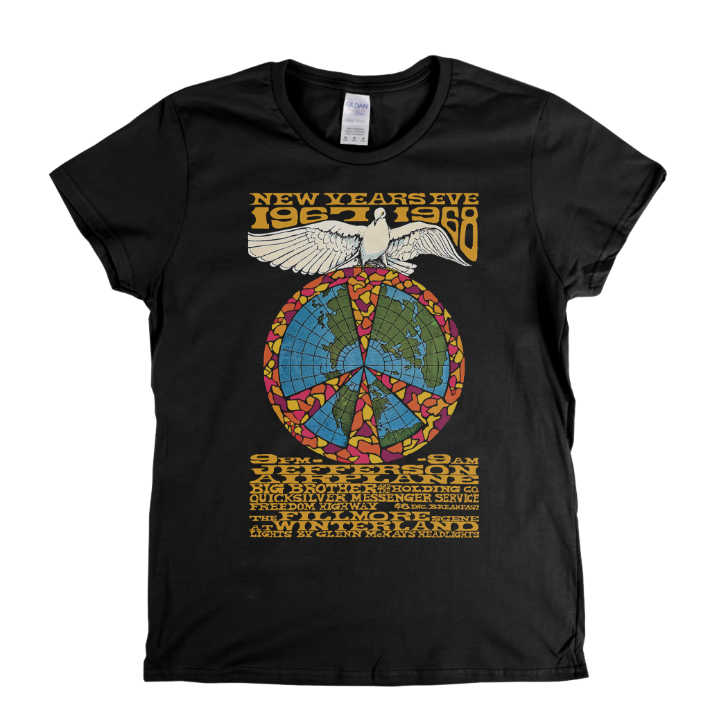 Fillmore New Years Eve 67 68 Poster Womens T-Shirt