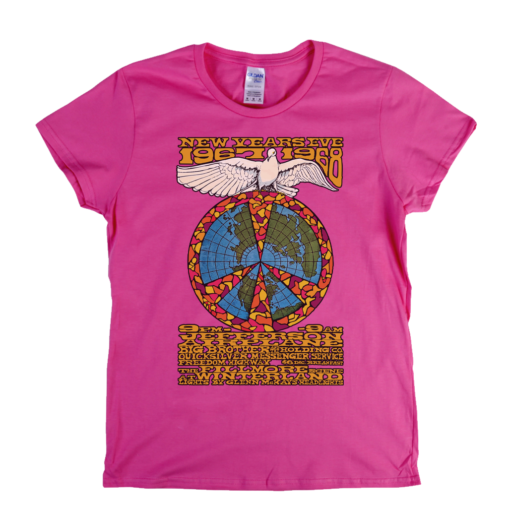 Fillmore New Years Eve 67 68 Poster Womens T-Shirt