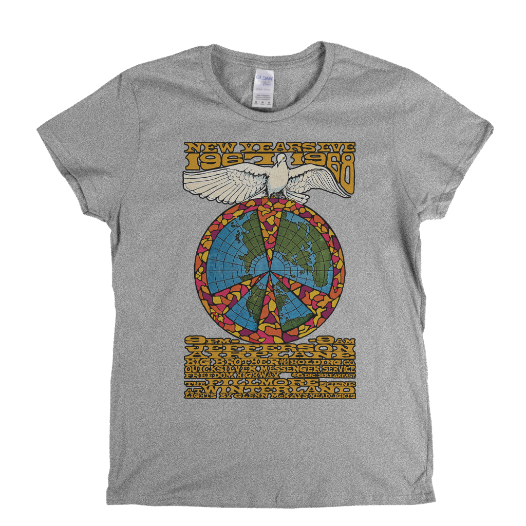 Fillmore New Years Eve 67 68 Poster Womens T-Shirt