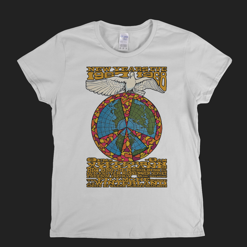 Fillmore New Years Eve 67 68 Poster Womens T-Shirt