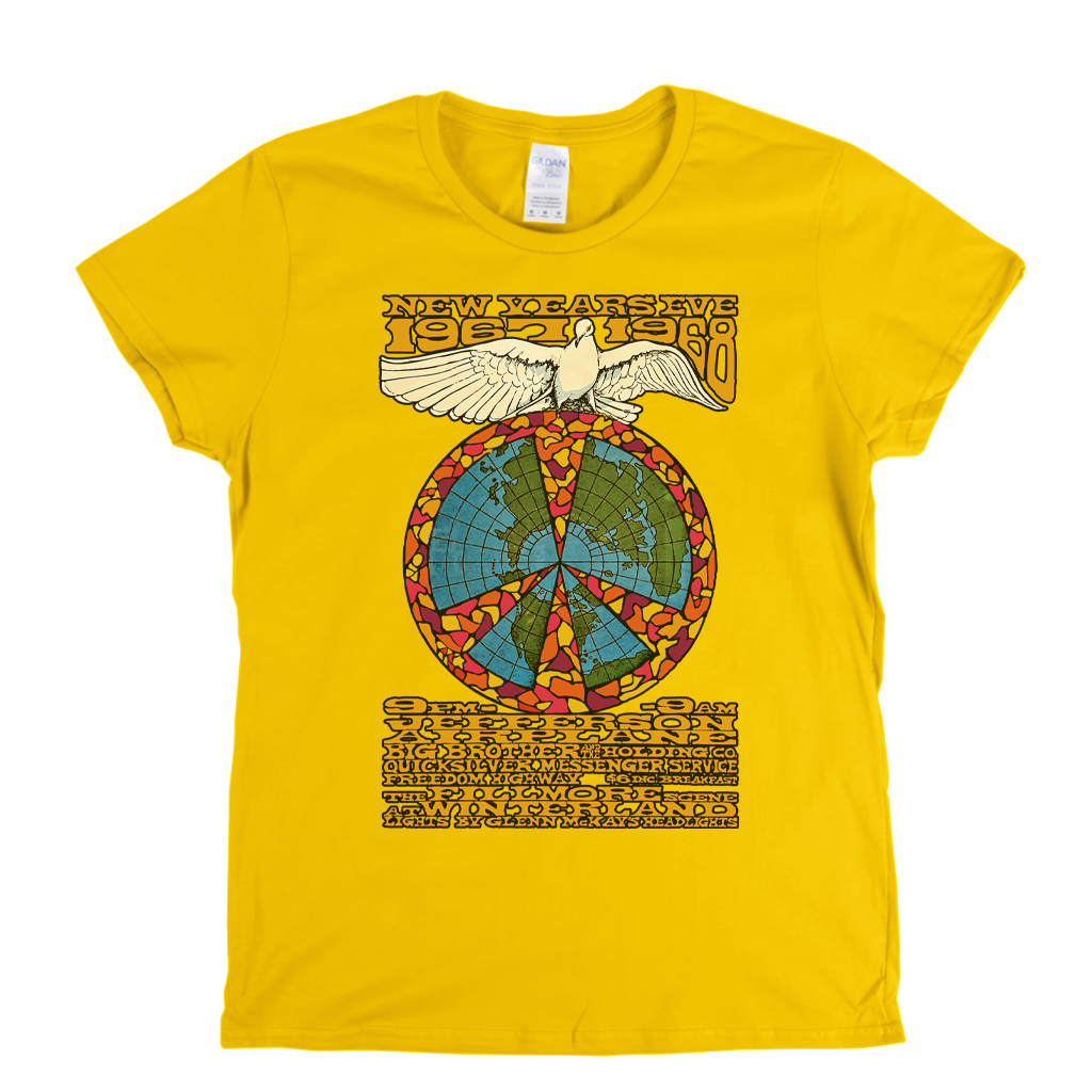 Fillmore New Years Eve 67 68 Poster Womens T-Shirt