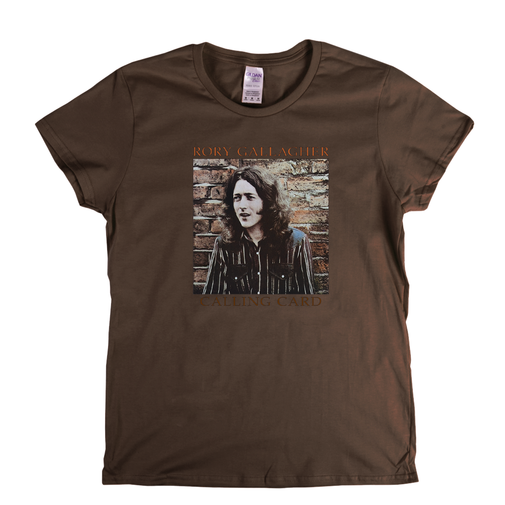 Rory Gallagher Calling Card Womens T-Shirt