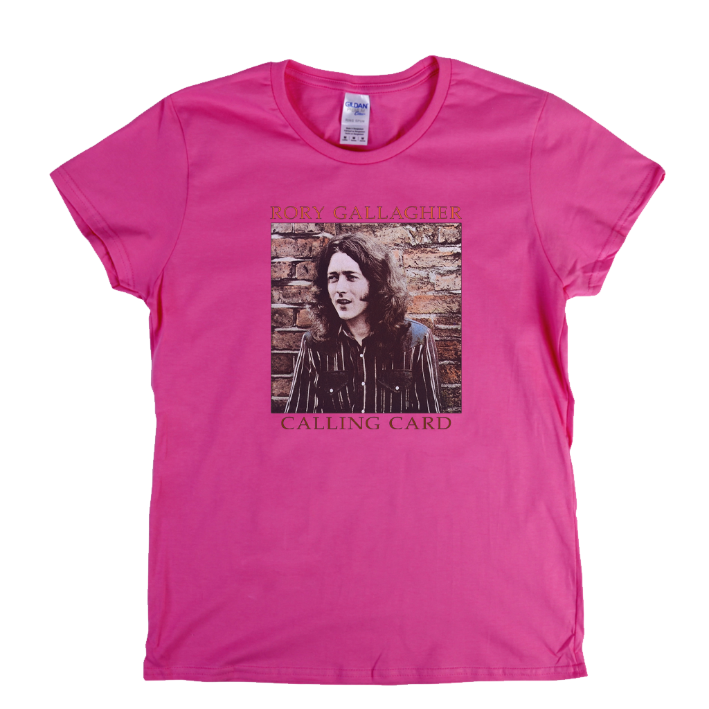 Rory Gallagher Calling Card Womens T-Shirt