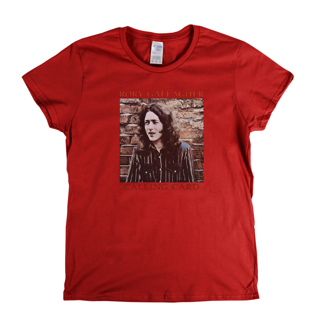 Rory Gallagher Calling Card Womens T-Shirt