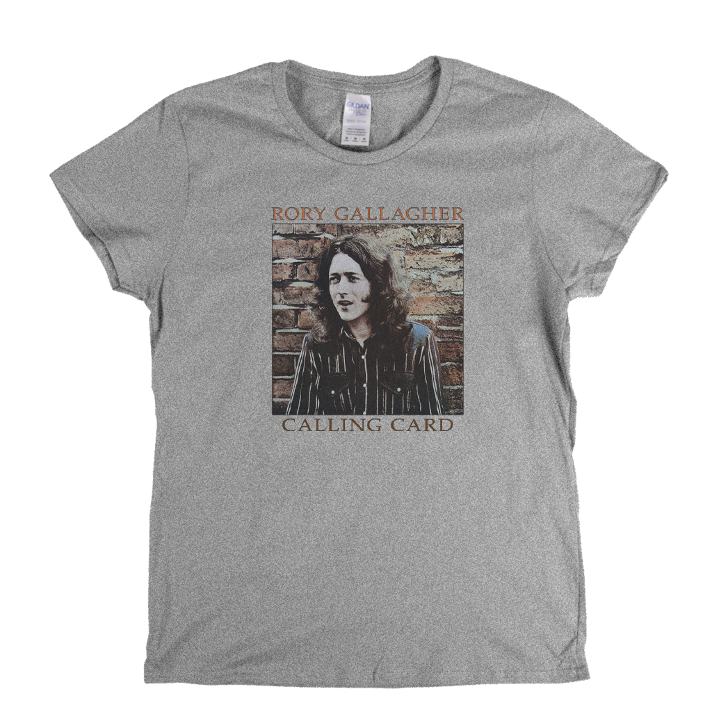 Rory Gallagher Calling Card Womens T-Shirt
