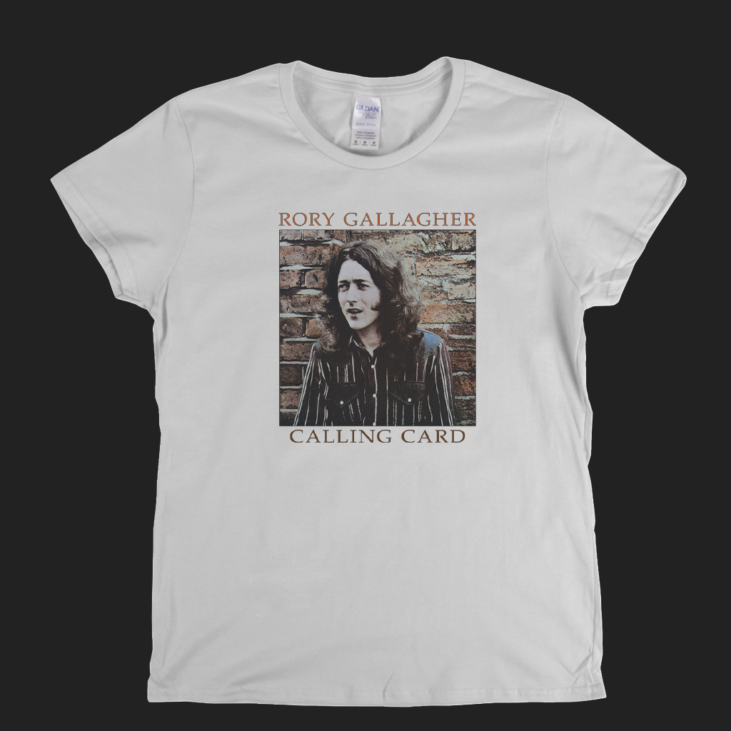 Rory Gallagher Calling Card Womens T-Shirt
