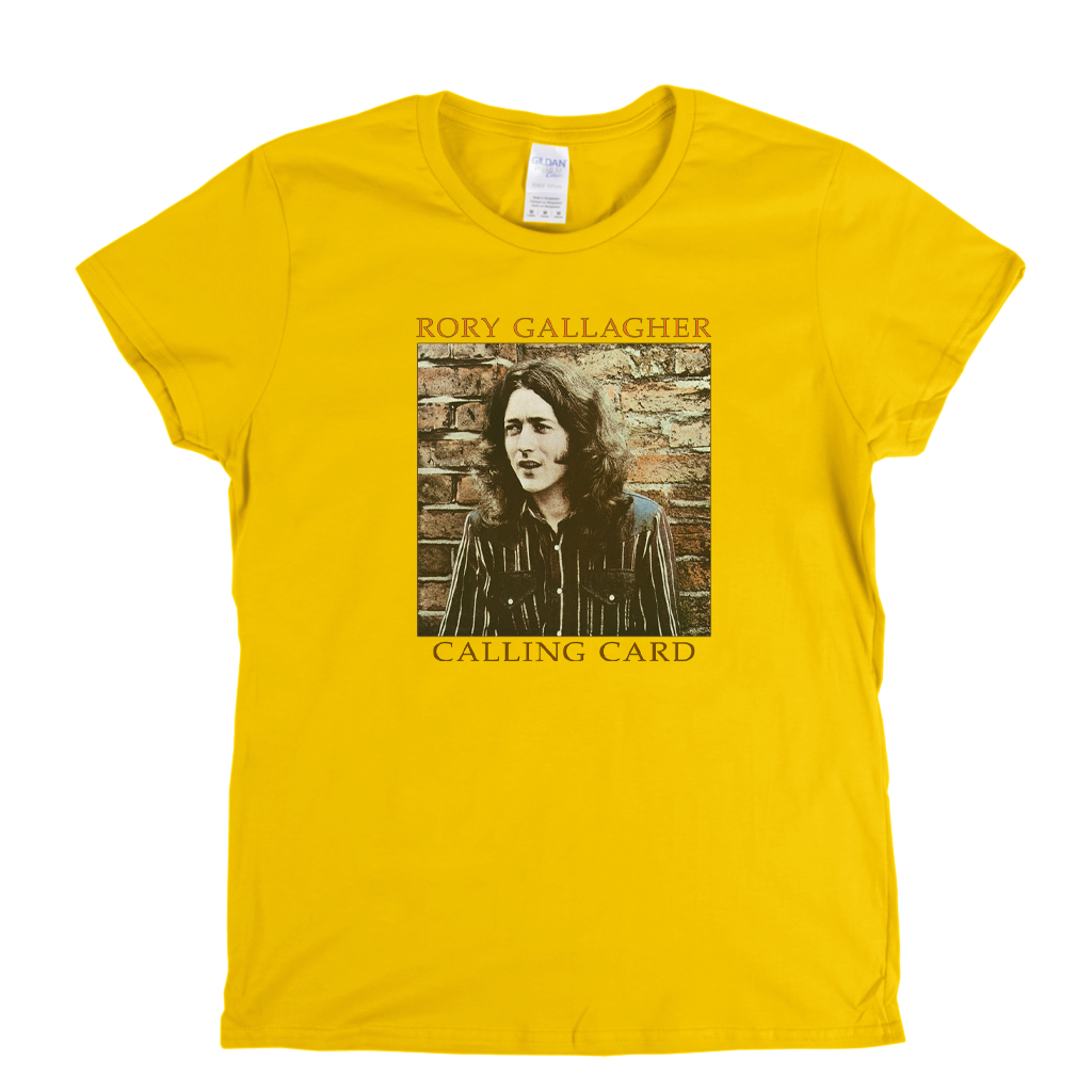 Rory Gallagher Calling Card Womens T-Shirt