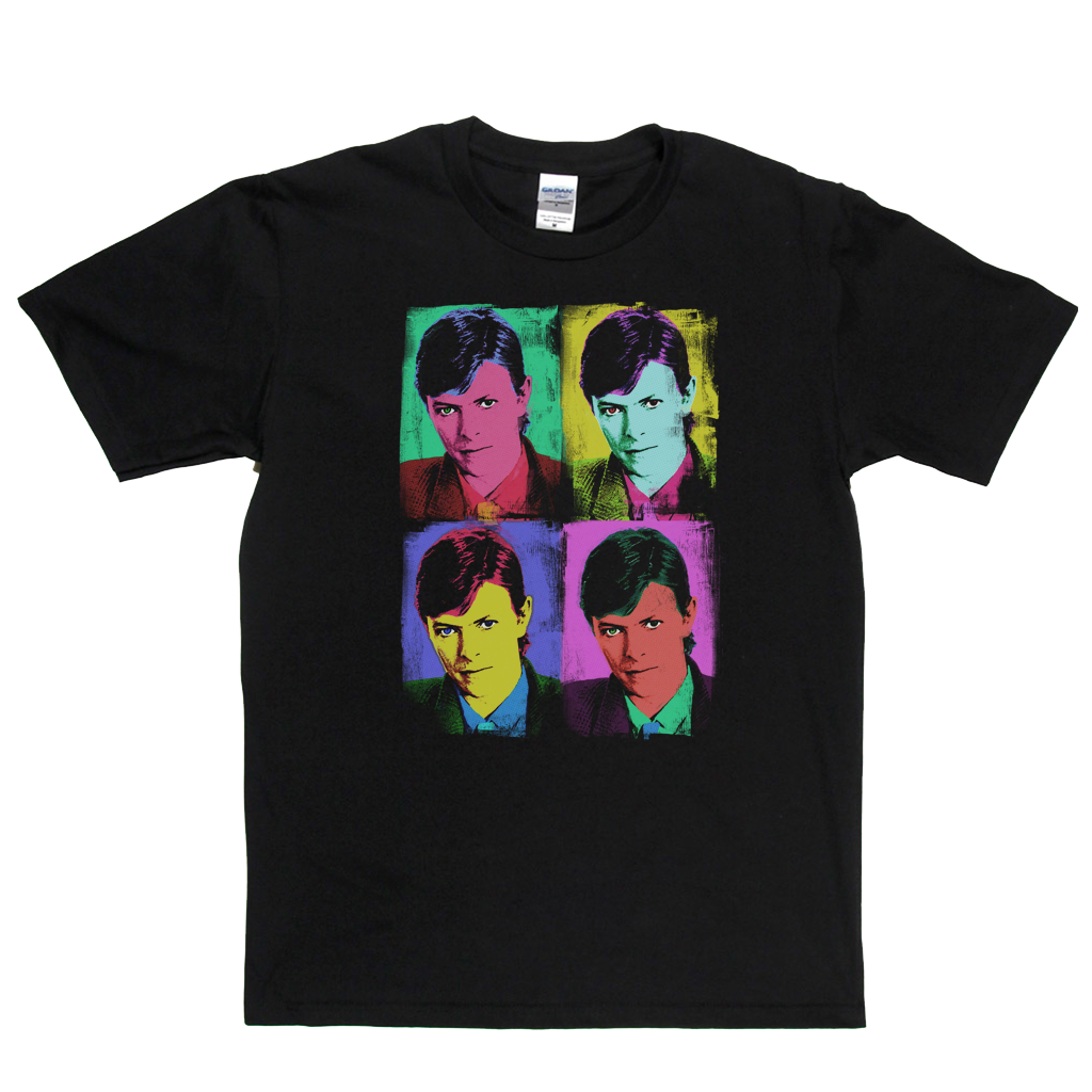 David Bowie Distressed Pop Art T-Shirt