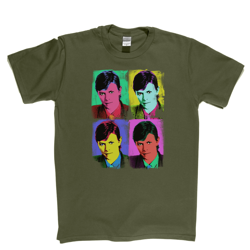 David Bowie Distressed Pop Art T-Shirt